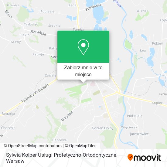 Mapa Sylwia Kolber Usługi Protetyczno-Ortodontyczne