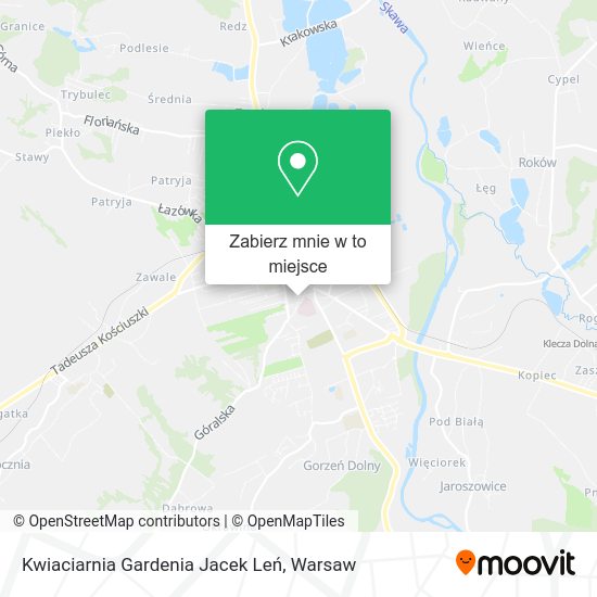 Mapa Kwiaciarnia Gardenia Jacek Leń