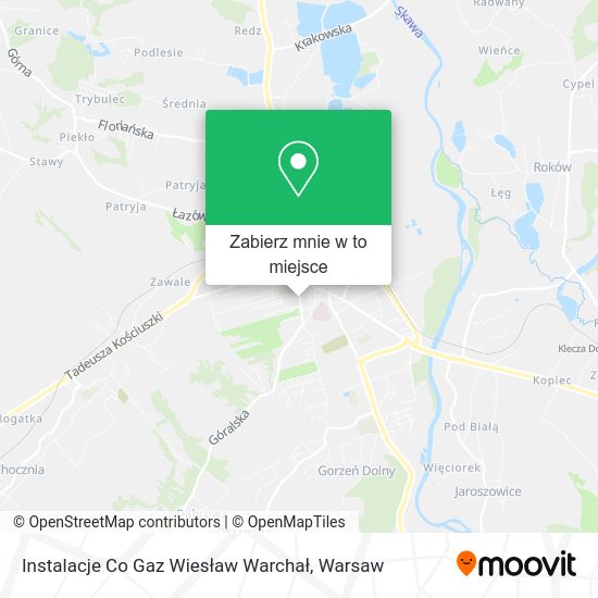 Mapa Instalacje Co Gaz Wiesław Warchał