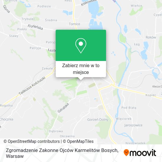 Mapa Zgromadzenie Zakonne Ojców Karmelitów Bosych