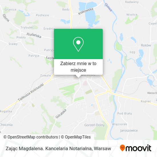 Mapa Zając Magdalena. Kancelaria Notarialna