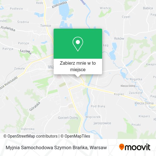 Mapa Myjnia Samochodowa Szymon Brańka