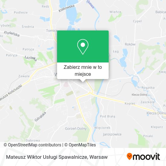 Mapa Mateusz Wiktor Usługi Spawalnicze