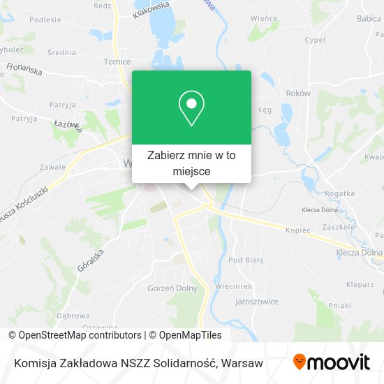 Mapa Komisja Zakładowa NSZZ Solidarność