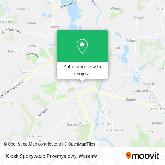 Mapa Kiosk Spozywczo Przemyslowy