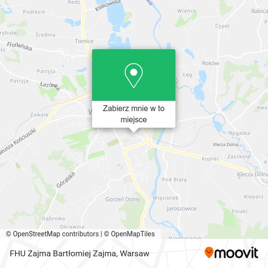 Mapa FHU Zajma Bartłomiej Zajma