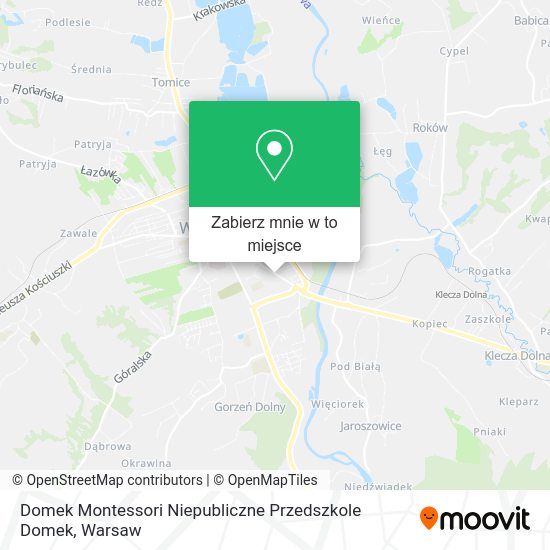 Mapa Domek Montessori Niepubliczne Przedszkole Domek