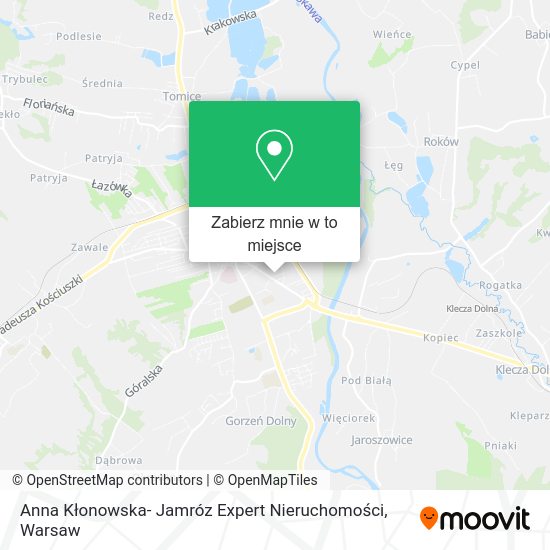 Mapa Anna Kłonowska- Jamróz Expert Nieruchomości