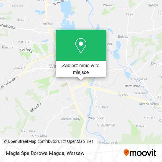 Mapa Magia Spa Borowa Magda