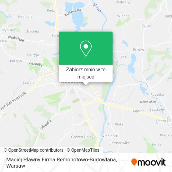 Mapa Maciej Pławny Firma Remonotowo-Budowlana