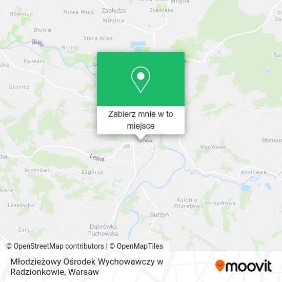 Mapa Młodzieżowy Ośrodek Wychowawczy w Radzionkowie