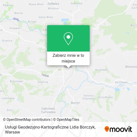 Mapa Usługi Geodezyjno-Kartograficzne Lidia Borczyk