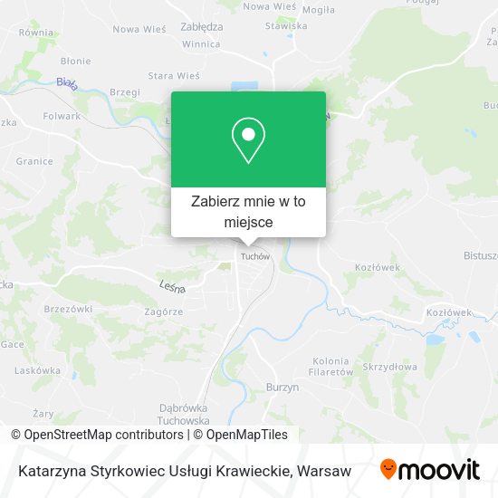 Mapa Katarzyna Styrkowiec Usługi Krawieckie