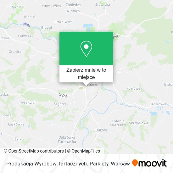 Mapa Produkacja Wyrobów Tartacznych. Parkiety