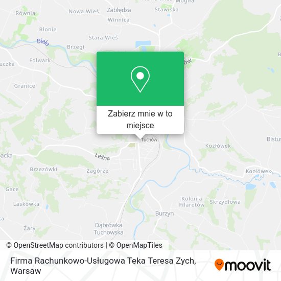 Mapa Firma Rachunkowo-Usługowa Teka Teresa Zych