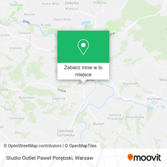 Mapa Studio Outlet Paweł Porębski