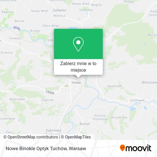 Mapa Nowe Binokle Optyk Tuchów