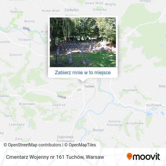 Mapa Cmentarz Wojenny nr 161 Tuchów