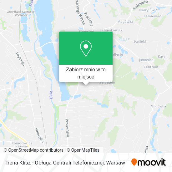 Mapa Irena Klisz - Obługa Centrali Telefonicznej