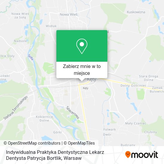 Mapa Indywidualna Praktyka Dentystyczna Lekarz Dentysta Patrycja Bortlik