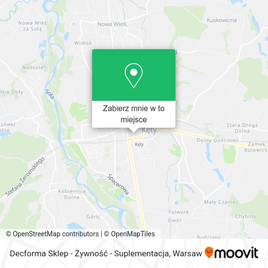 Mapa Decforma Sklep - Żywność - Suplementacja