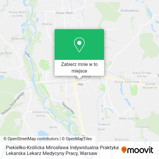 Mapa Piekiełko-Królicka Mirosława Indywidualna Praktyka Lekarska Lekarz Medycyny Pracy