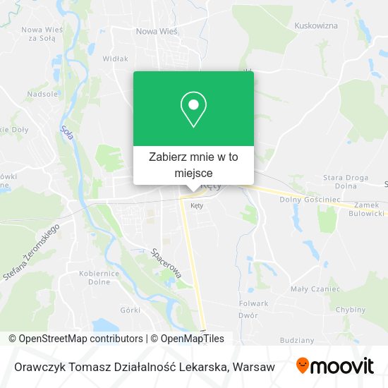 Mapa Orawczyk Tomasz Działalność Lekarska