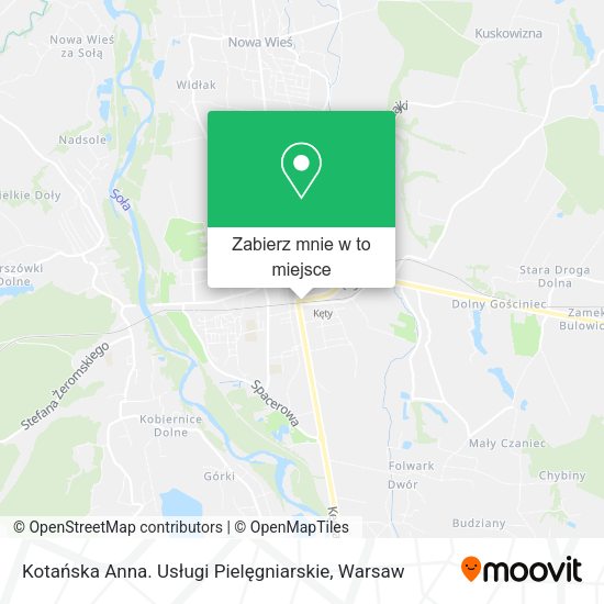 Mapa Kotańska Anna. Usługi Pielęgniarskie