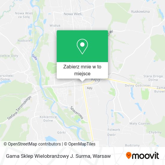 Mapa Gama Sklep Wielobranżowy J. Surma