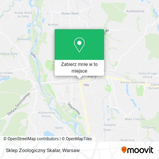 Mapa Sklep Zoologiczny Skalar