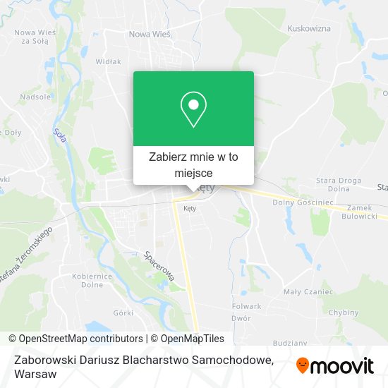 Mapa Zaborowski Dariusz Blacharstwo Samochodowe