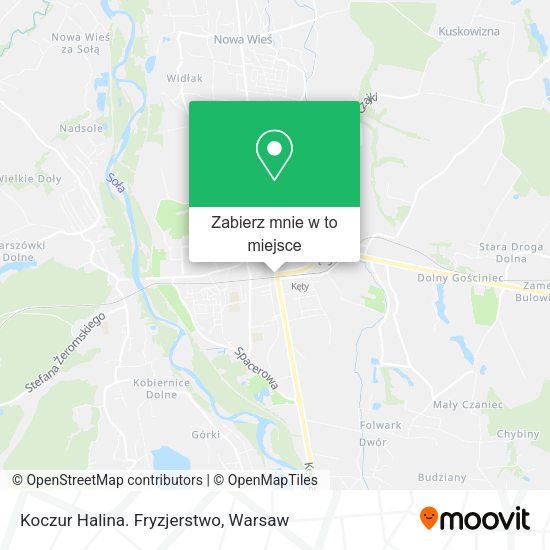 Mapa Koczur Halina. Fryzjerstwo