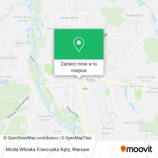 Mapa Moda Włoska Francuska Kęty