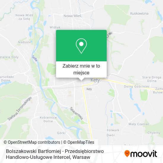 Mapa Bolszakowski Bartłomiej - Przedsiębiorstwo Handlowo-Usługowe Intercel