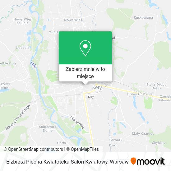 Mapa Elżbieta Piecha Kwiatoteka Salon Kwiatowy