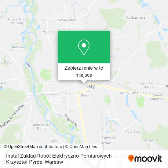 Mapa Instal Zakład Robót Elektryczno-Pomiarowych Krzysztof Pyrda