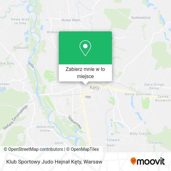 Mapa Klub Sportowy Judo Hejnał Kęty