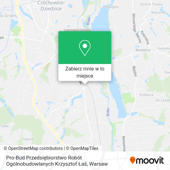 Mapa Pro-Bud Przedsiębiorstwo Robót Ogólnobudowlanych Krzysztof Łaś