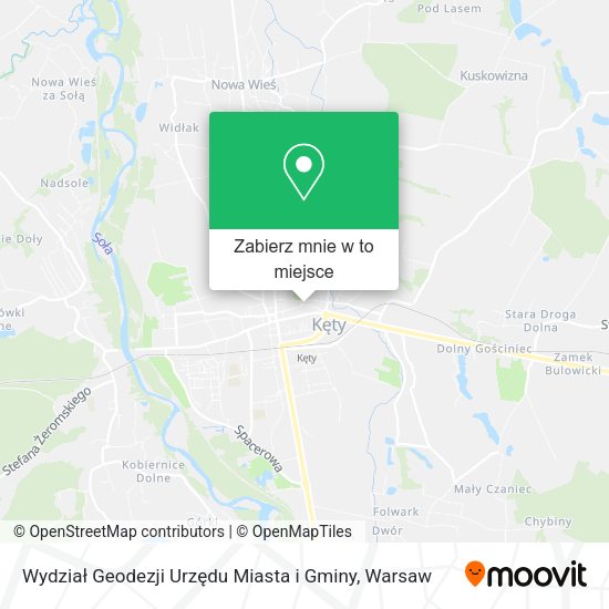 Mapa Wydział Geodezji Urzędu Miasta i Gminy