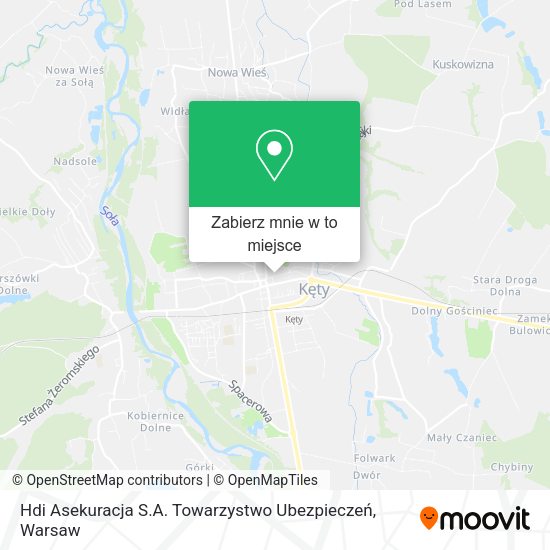 Mapa Hdi Asekuracja S.A. Towarzystwo Ubezpieczeń