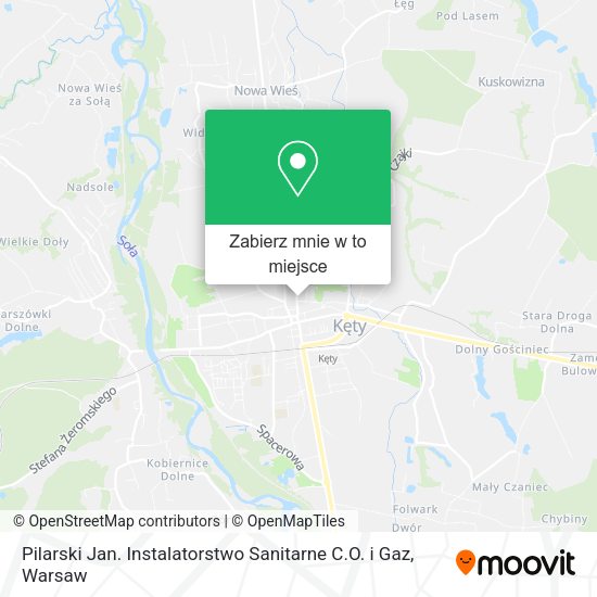 Mapa Pilarski Jan. Instalatorstwo Sanitarne C.O. i Gaz