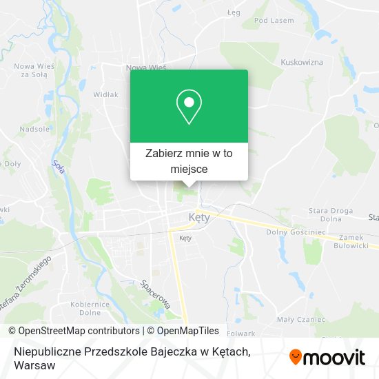 Mapa Niepubliczne Przedszkole Bajeczka w Kętach