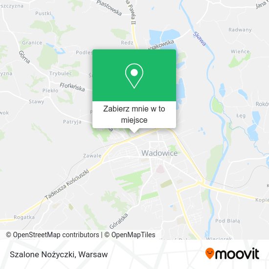 Mapa Szalone Nożyczki