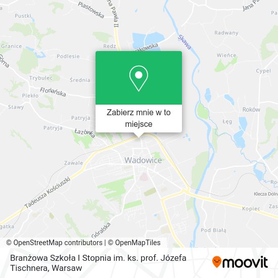 Mapa Branżowa Szkoła I Stopnia im. ks. prof. Józefa Tischnera