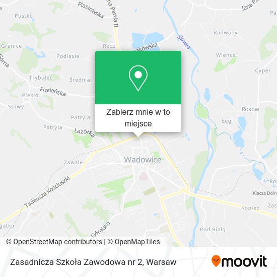 Mapa Zasadnicza Szkoła Zawodowa nr 2