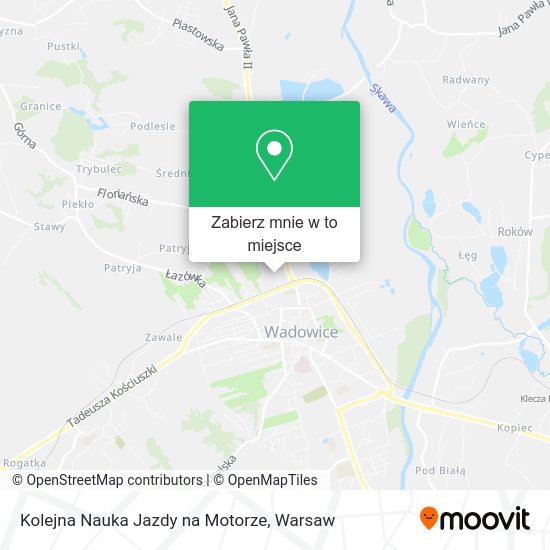 Mapa Kolejna Nauka Jazdy na Motorze