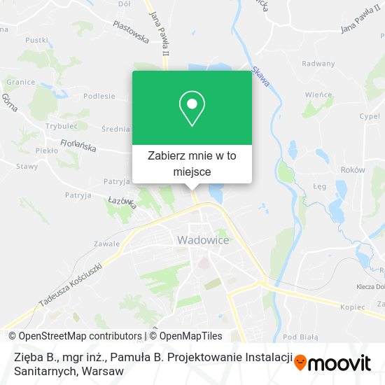 Mapa Zięba B., mgr inż., Pamuła B. Projektowanie Instalacji Sanitarnych