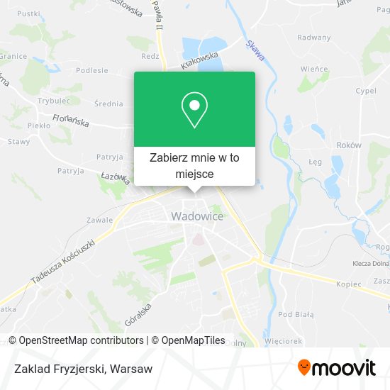 Mapa Zaklad Fryzjerski