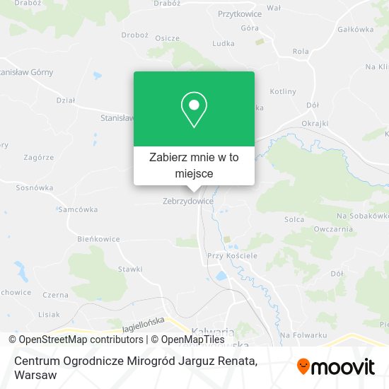 Mapa Centrum Ogrodnicze Mirogród Jarguz Renata