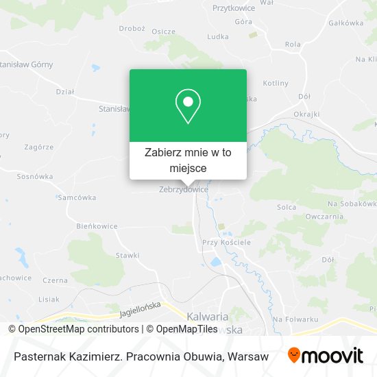 Mapa Pasternak Kazimierz. Pracownia Obuwia